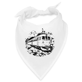 Eisenbahn - Bandana - Weiß - Vorne