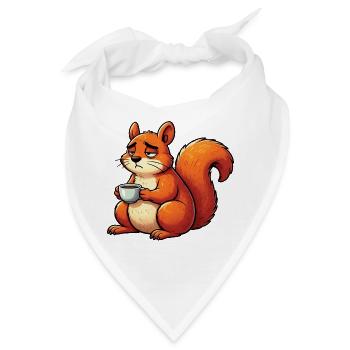 Eichhörnchen Eichhorn Eichhörnchenliebhaber Nager - Bandana - Weiß - Vorne