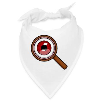 Rotauge-Lupe - Bandana - Weiß - Vorne