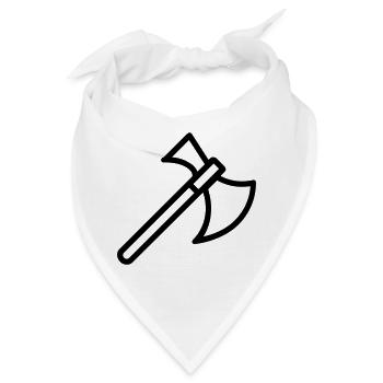 Axt - Bandana - Weiß - Vorne