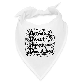 ADHD-doodlelidoo - Bandana - Weiß - Vorne