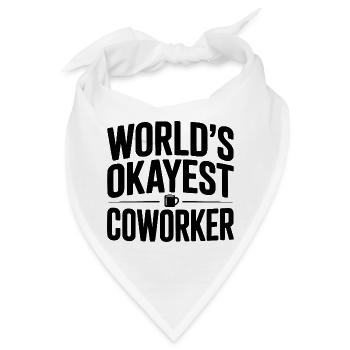 Der beste Kollege der Welt - Bandana - Weiß - Vorne