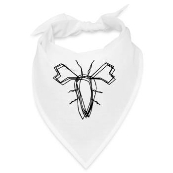 Hummer handgezeichnet - Bandana - Weiß - Vorne