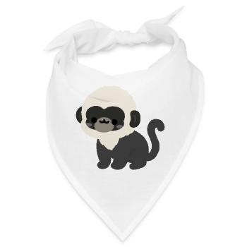 Douc Langur Affe - Bandana - Weiß - Vorne