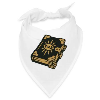 Zauberbuch Auge Magie Wappen - Bandana - Weiß - Vorne