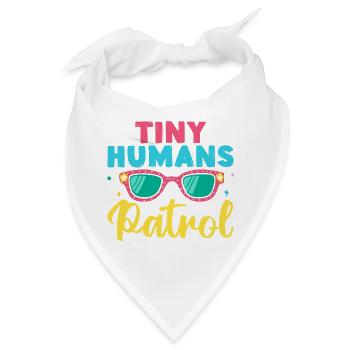 Pre K Teacher Humans Patrol Kindergarten Teacher - Bandana - Weiß - Vorne