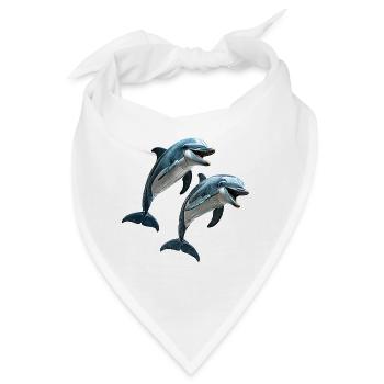 Delfine - Bandana - Weiß - Vorne