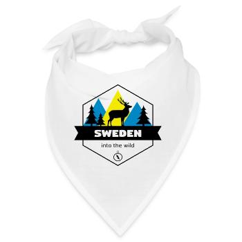 Schweden in die Wildnis - Bandana - Weiß - Vorne