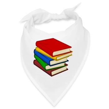 Bücher - Bandana - Weiß - Vorne