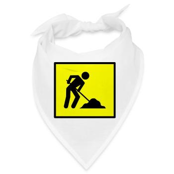 bauen handwerker mechaniker baustelle maurer176 - Bandana - Weiß - Vorne