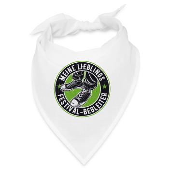 MEIN LIEBLINGS FESTIVAL BEGLEITER - Bandana - Weiß - Vorne