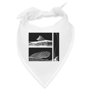 Modell 44 - Äsche und Forelle - Bandana - Weiß - Vorne