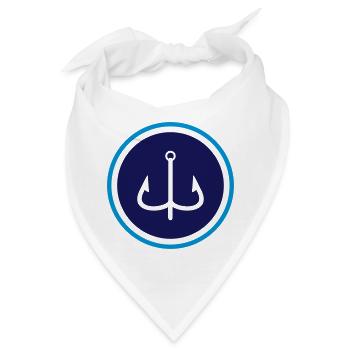 Angelhaken - Bandana - Weiß - Vorne