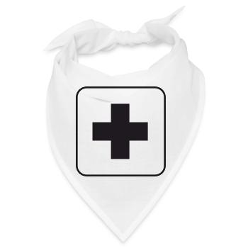 Erste Hilfe - Bandana - Weiß - Vorne