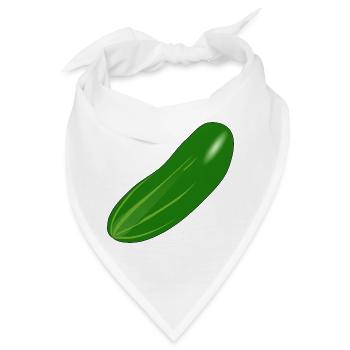 Gurke - Bandana - Weiß - Vorne