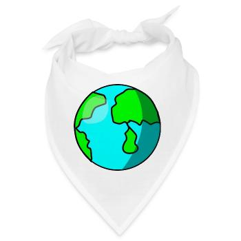 Welt - Bandana - Weiß - Vorne