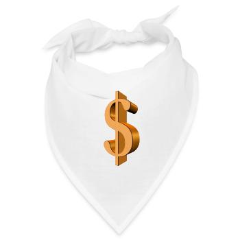 Dollar - Bandana - Weiß - Vorne