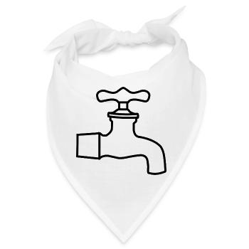 bad bath badewanne bathtube shower dusche116 - Bandana - Weiß - Vorne