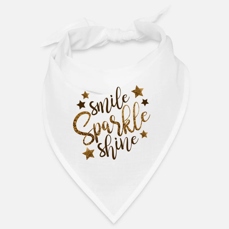 Smile Sparkle Shine! Spruch Blogger Geschenkidee Bandana