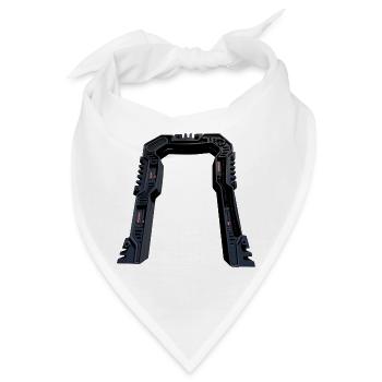Stargate - Portal - Beamer - Bandana - Weiß - Vorne
