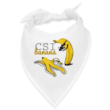 Bananen Kriminalität Hyäne - Bandana - Weiß - Vorne