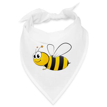 fleißiges Bienchen - Bandana - Weiß - Vorne