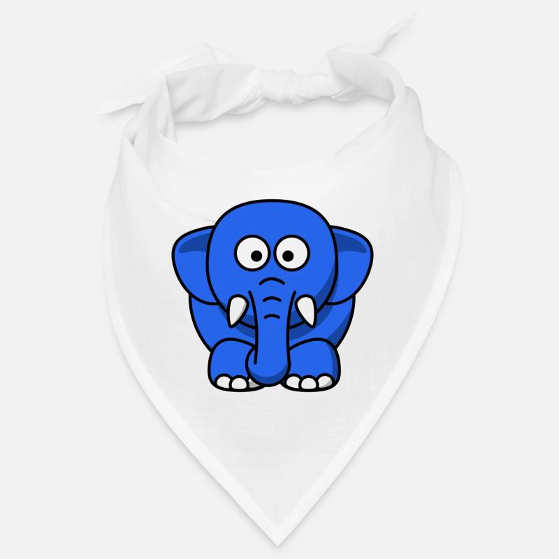 blauer Elefant Bandana