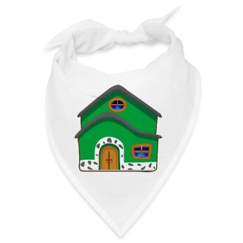 building house homes architektur haus gebaeude84 - Bandana - Weiß - Vorne