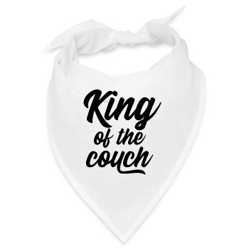 King of the couch - Bandana - Weiß - Vorne