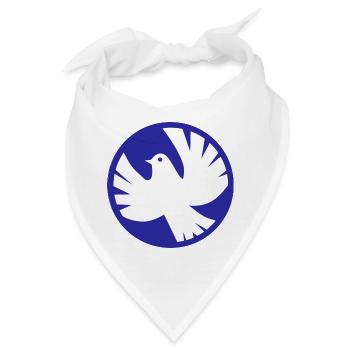 weltfrieden auf erden world peace on earth love137 - Bandana - Weiß - Vorne
