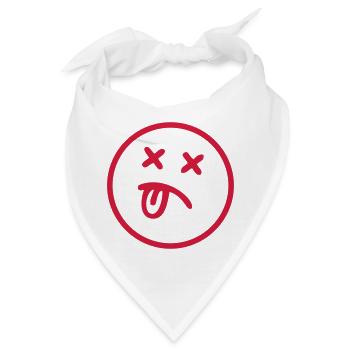 Smiley - SMILE - Bandana - Weiß - Vorne
