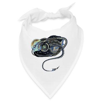 Alien Biomechanik - Bandana - Weiß - Vorne