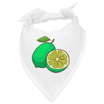 Limetten Limonen - Bandana - Weiß - Vorne