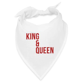 King & Queen - Bandana - Weiß - Vorne
