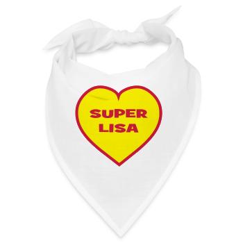 Super-Lisa - Bandana - Weiß - Vorne