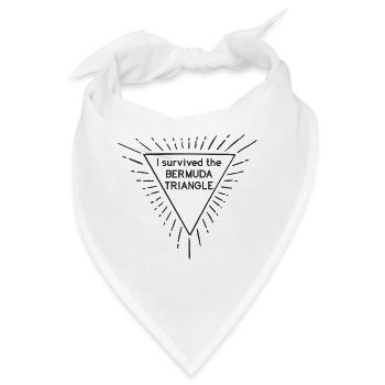 I survived the bermuda triangle - Bandana - Weiß - Vorne
