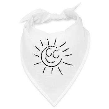 Sonne - Bandana - Weiß - Vorne