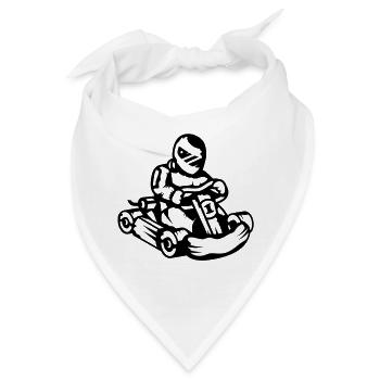 Kart Rennauto - Bandana - Weiß - Vorne