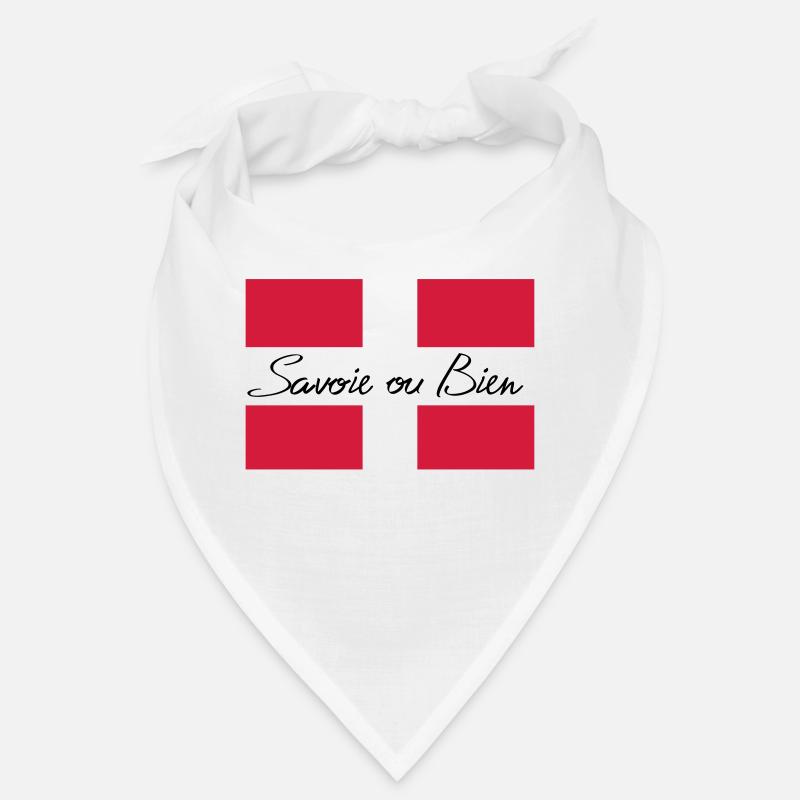 drapeau Savoie - Bandana - blanc