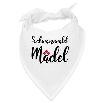 Schwarzwaldmädel - Bandana - Weiß - Vorne