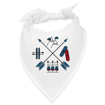 Wintersport - Bandana - Weiß - Vorne