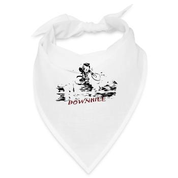 MTB bergab - Bandana - Weiß - Vorne