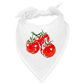 tomaten gemüse speise - Bandana - Weiß - Vorne