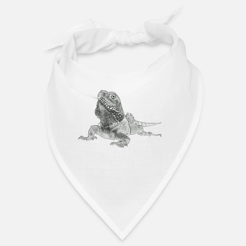 Lizard - Bandana - white