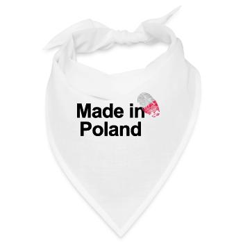 Fingerprint Made in Poland Poster - Bandana - Weiß - Vorne