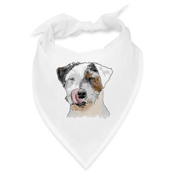 Terrier - Bandana - Weiß - Vorne