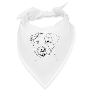 Terrier - Bandana - Weiß - Vorne