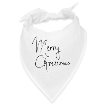 Merry Christmas - Bandana - Weiß - Vorne