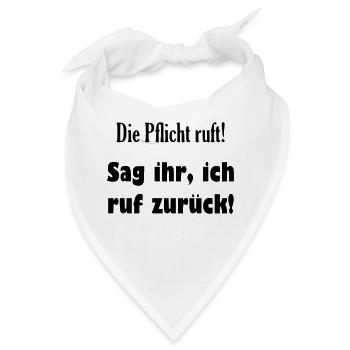 Lustiger cooler Spruch - Bandana - Weiß - Vorne