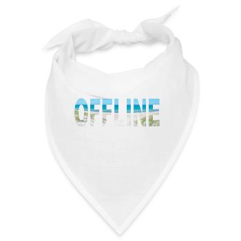 Offline Küste Urlaub Strandurlaub abschalten relax - Bandana - Weiß - Vorne